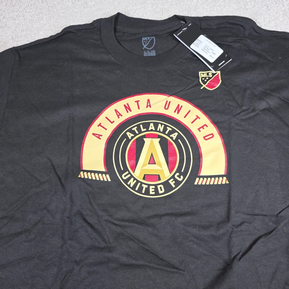 Adidas Atlanta United FC‎ T-Shirt Mens Large Black MLS Soccer Graphic Tee NWT
